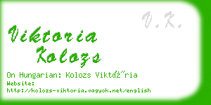 viktoria kolozs business card